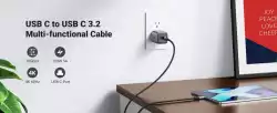 Ugreen кабел USB3.1 Type-C Gen2 M/M US355, 10Gbps, 100W, 5A, 1m - 80150