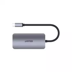 Unitek докинг станция Docking Station Type-C 5-in-1 - uHUB P5 Trio D1051A - USB-C PD100W x 1, HDMI x 2, VGA, USB3.0 x 1