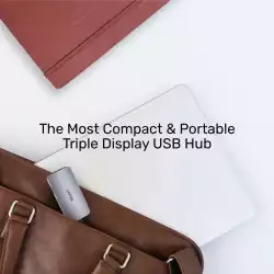 Unitek докинг станция Docking Station Type-C 5-in-1 - uHUB P5 Trio D1051A - USB-C PD100W x 1, HDMI x 2, VGA, USB3.0 x 1