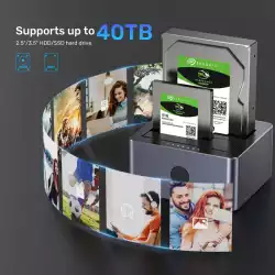 Unitek докинг станция Storage - HDD Dock - 2 BAY - Y-3026GY01-EU