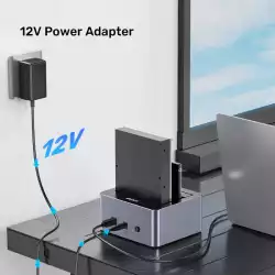 Unitek докинг станция Storage - HDD Dock - 2 BAY - Y-3026GY01-EU