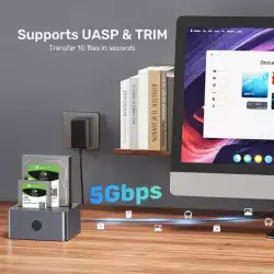 Unitek докинг станция Storage - HDD Dock - 2 BAY - Y-3026GY01-EU