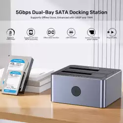 Unitek докинг станция Storage - HDD Dock - 2 BAY - Y-3026GY01-EU