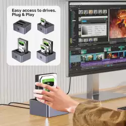 Unitek докинг станция Storage - HDD Dock - 2 BAY - Y-3026GY01-EU