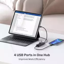 Unitek хъб HUB USB-C 4 port - 4 x USB3.0 Black - Y-3089Z01