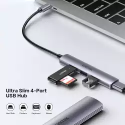 Unitek хъб USB3.0/2.0 HUB 4 port - USB-C input - H1208B