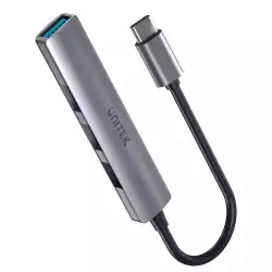 Unitek хъб USB3.0/2.0 HUB 4 port - USB-C input - H1208B