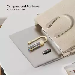 Unitek хъб USB-C/USB-A 3.0 HUB 4 port, Bi-Directional, Detachable Cable, White - H1319AWH01