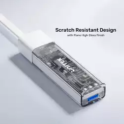 Unitek хъб USB-C/USB-A 3.0 HUB 4 port, Bi-Directional, Detachable Cable, White - H1319AWH01