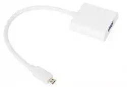 VCom Адаптер Adapter Mini HDMI CM to VGA F White - CG592-0.15m                          