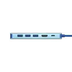 VCom докинг станция Docking Station Type-C 6-in-1 - CUE55 - PD3.0 100W, LAN 1000Mbps, HDMI, USB3.0 x 3