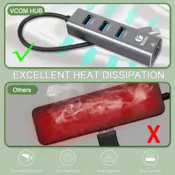 VCom докинг станция Docking USB Type-C to USB3.0 x 3 + LAN - DH311B                          
