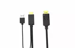 VCom Кабел HDMI M / Display Port M - 4K 2160p - CG599C-1.8m