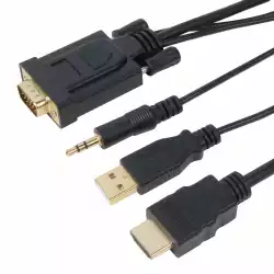 VCom кабел HDMI M / VGA M - CG598A-1.8m                          