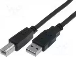VCom Кабел USB 2.0 AM / BM Black - CU201-B-2.5m                          