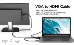 VCom кабел VGA M / HDMI M - CG493A-1.8m