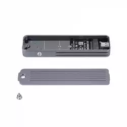 VCom външна кутия за диск Storage - Case - M.2 NVMe/SATA M/B key - USB-C/A Gen.2 10Gbps, Fingerprint Encryption - CU855SN-F