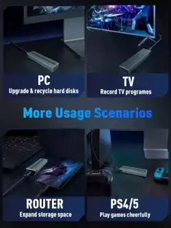 VCom външна кутия за диск Storage Case - M.2 NVMe M/B key - 10Gbps USB3.1 Type-C/A - CU850N                          