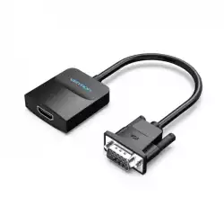Vention адаптер Adapter VGA to HDMI with sound - Active converter with AUX-in and Micro USB power - ACNBB                          