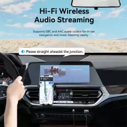 Vention блутут за кола за разговори и музика Car Bluetooth 5.4 audio receiver USB, 3.5mm jack - NAIHG