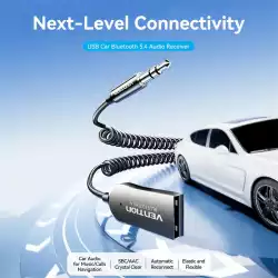 Vention блутут за кола за разговори и музика Car Bluetooth 5.4 audio receiver USB, 3.5mm jack - NAIHG