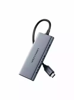 Vention докинг станция Docking Station Type-C - TOOHB - HDMI x 1, USB3.0 x 3, SD/TF
