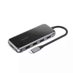 Vention докинг станция Type-C Docking Station Power Distribution 3.0 87W - HDMI, Type-C x 1, USB3.0 x 2, USB 2.0 x 2, LAN, SD/TF, VGA - TFGHB Vention докинг станция Type-C Docking Station Power Distribution 3.0 87W - HDMI, Type-C x 1, USB3.0 x 2, USB 2.0 x 2, LAN, SD/TF, VGA - TFGHB