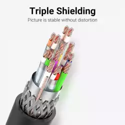 Vention Кабел Cable - Display Port v1.2 DP M / M Black 4K 3M - HACBI