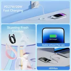 Vention кабел Cable USB 2.0 Type-C to Lighting 1m White - LAKWF