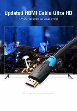 Vention Кабел HDMI v2.0 M / M 4K/60Hz Gold - 10M Black - AACBL