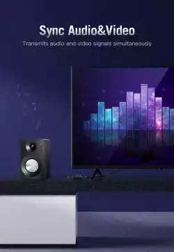 Vention Кабел HDMI v2.0 M / M 4K/60Hz Gold - 3M Black - AACBI