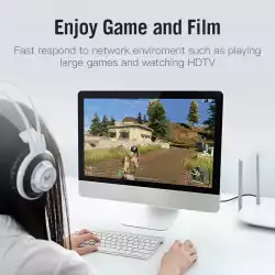 Vention Кабел LAN SSTP Cat.7 Patch Cable - 3M Black 10Gbps - ICDBI