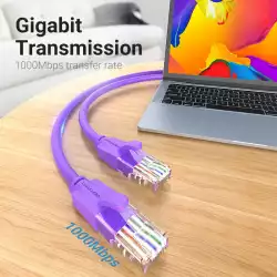 Vention Кабел LAN UTP Cat.6 Patch Cable - 1M Purple - IBEVF                          