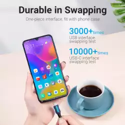 Vention Кабел USB 3.1 Type-C / USB 2.0 AM - 0.5M Black 5A Fast Charge - CORBD