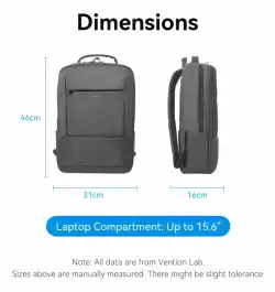 Vention Laptop Backpack 15.6", Waterproof - KRNB0