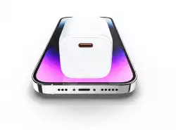 Vention Универсално зарядно за стена Charger Wall GaN - USB Type-C 30W White - FAKW0-EU