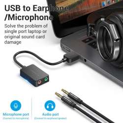 Vention външна звукова карта USB Sound card - CDYB0