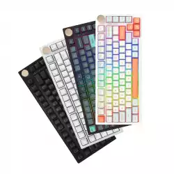 VGN безжична геймърска механична клавиатура Wireless Gaming Mechanical Keyboard - N75 PRO Caribbean Blue - Kailh Vaporwave Switches, RGB