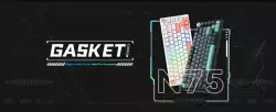 VGN безжична геймърска механична клавиатура Wireless Gaming Mechanical Keyboard - N75 PRO Caribbean Blue - Azure Switches [Linear]