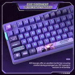 VGN безжична геймърска механична клавиатура Wireless Gaming Mechanical Keyboard - V87 Starry Sky - Dynamic Silver Switches [Linear]