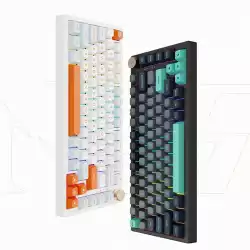 VGN безжична геймърска механична клавиатура Wireless Gaming Mechanical Keyboard - N75 PRO Caribbean Blue - Kailh Vaporwave Switches, RGB