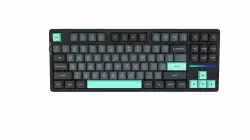 VGN безжична геймърска механична клавиатура Wireless Gaming Mechanical Keyboard - V87 Caribbean Blue - Power Silver Switches [Linear]