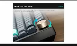 VGN безжична геймърска механична клавиатура Wireless Gaming Mechanical Keyboard - N75 PRO Caribbean Blue - Azure Switches [Linear]