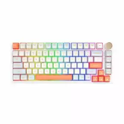 VGN професионална геймърска механична клавиатура Professional Gaming Mechanical Keyboard N75 RGB Jelly Orange - Power Silver Switches [Linear]