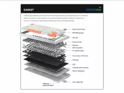 VGN професионална геймърска механична клавиатура Professional Gaming Mechanical Keyboard N75 RGB Jelly Orange - Power Purple Switches [Tactile]