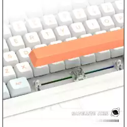 VGN професионална геймърска механична клавиатура Professional Gaming Mechanical Keyboard N75 RGB Caribbean Blue - Power Silver Switches [Linear]