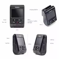 VIOFO Видеорегистратор Dash Cam A119 V3-G - GPS Module, Quad HD+, HDR, Sony STARVIS