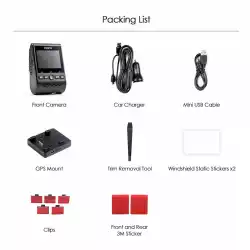 VIOFO Видеорегистратор Dash Cam A129 Plus - GPS, Sony STARVIS, 60 FPS