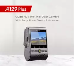 VIOFO Видеорегистратор Dash Cam A129 Plus - GPS, Sony STARVIS, 60 FPS