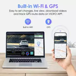 VIOFO Видеорегистратор Dash Cam A129 Plus - GPS, Sony STARVIS, 60 FPS
